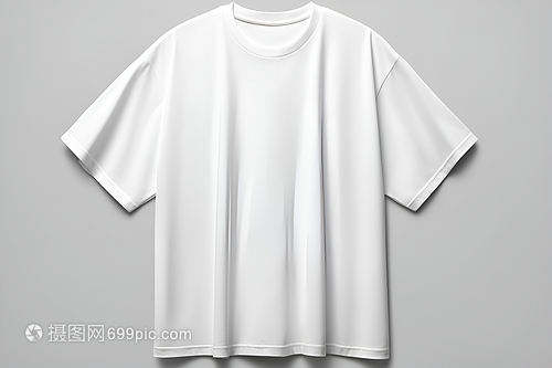 灰色背景上的短袖T恤