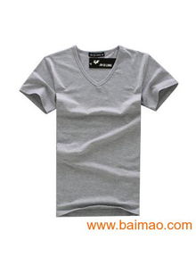 廠家直銷精品低價(jià)服裝 純色V領(lǐng)圓領(lǐng)男裝僅需18.5元起